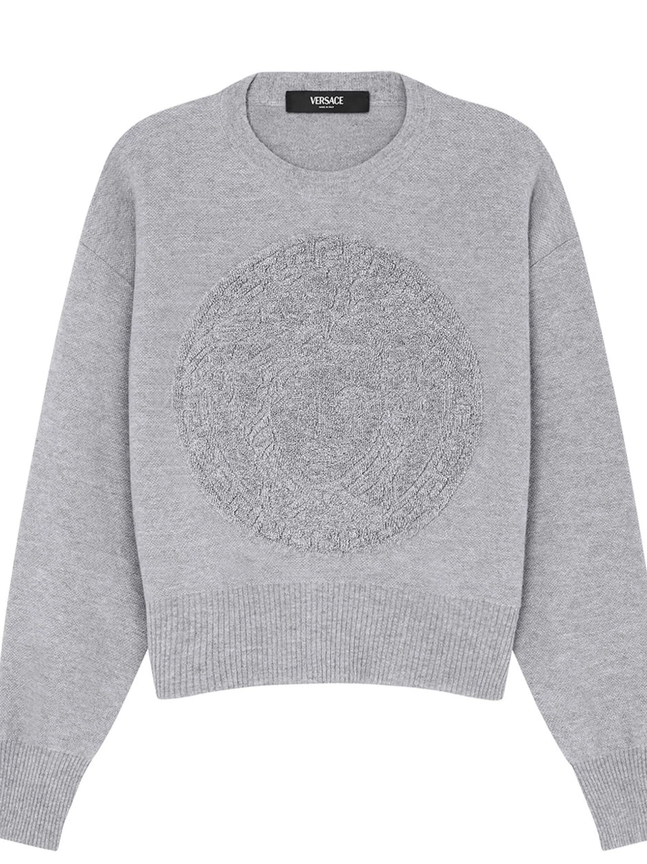 Women Versace wool-blend Medusa sweater 0713